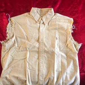 Ralph Lauren cut off button down